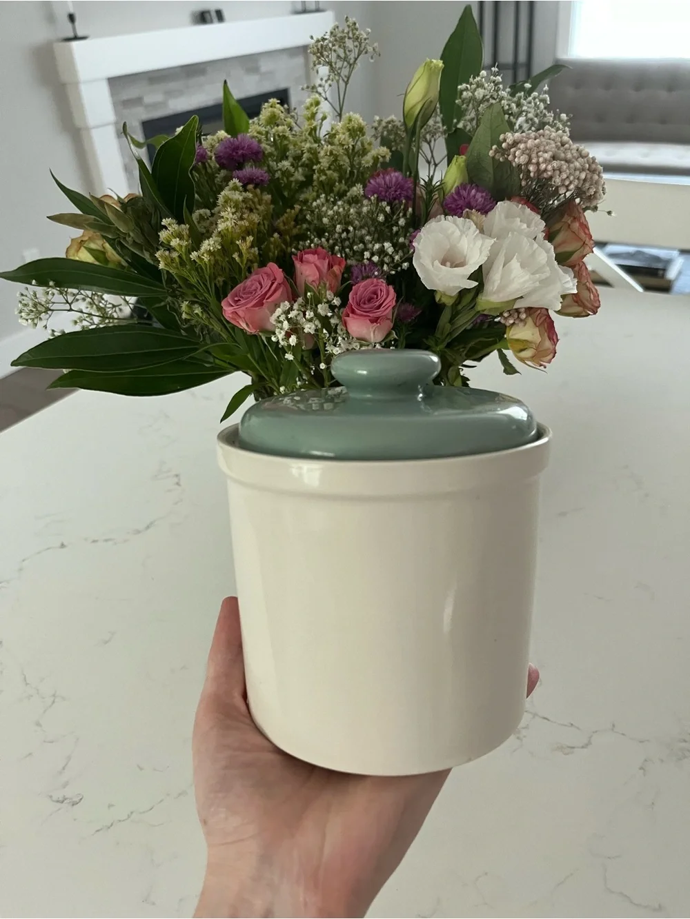 • vintage ceramic kitchen canister •